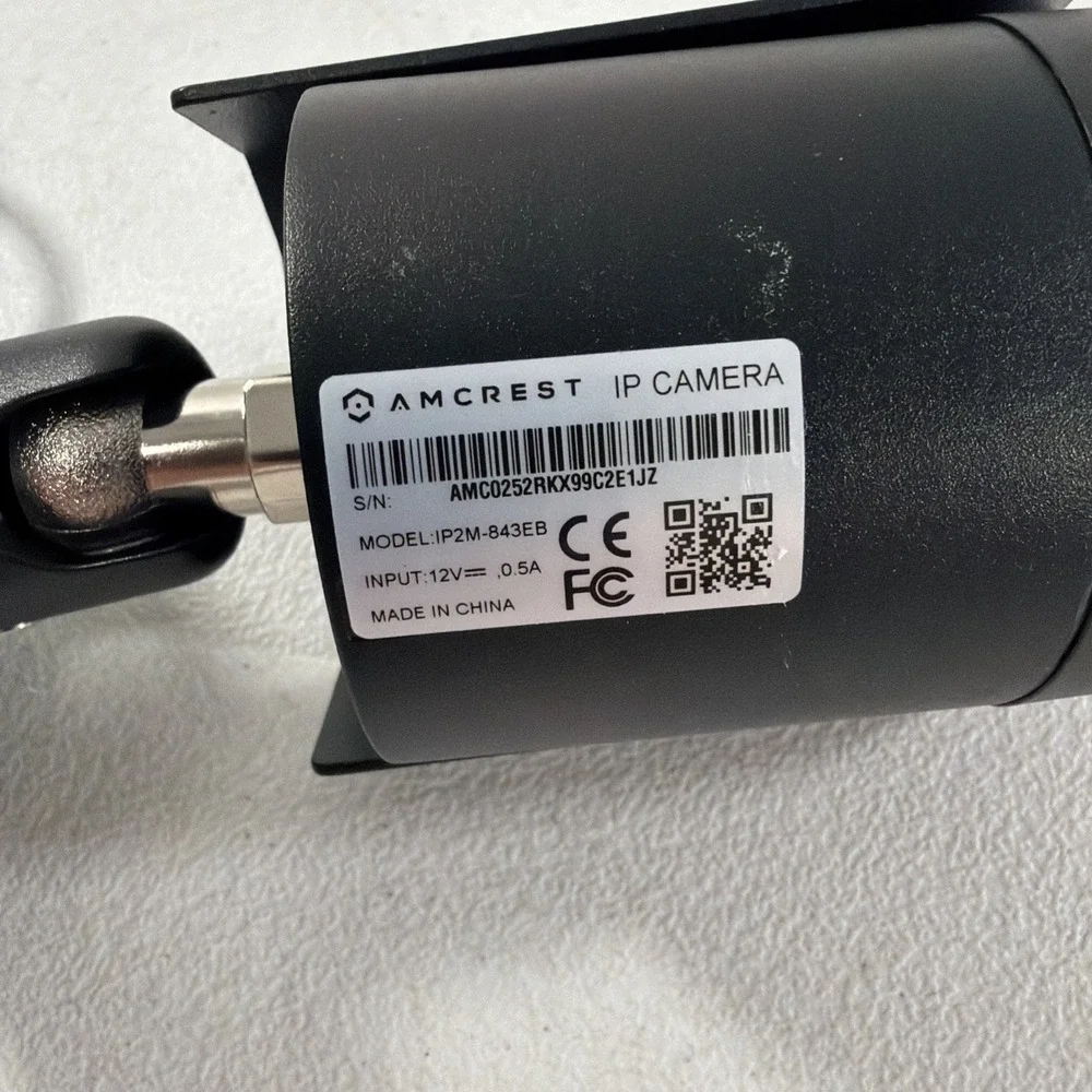 Amcrest IP2M-843EB Wired Black Bullet Security IP Camera AS IS‎ UNTESTED